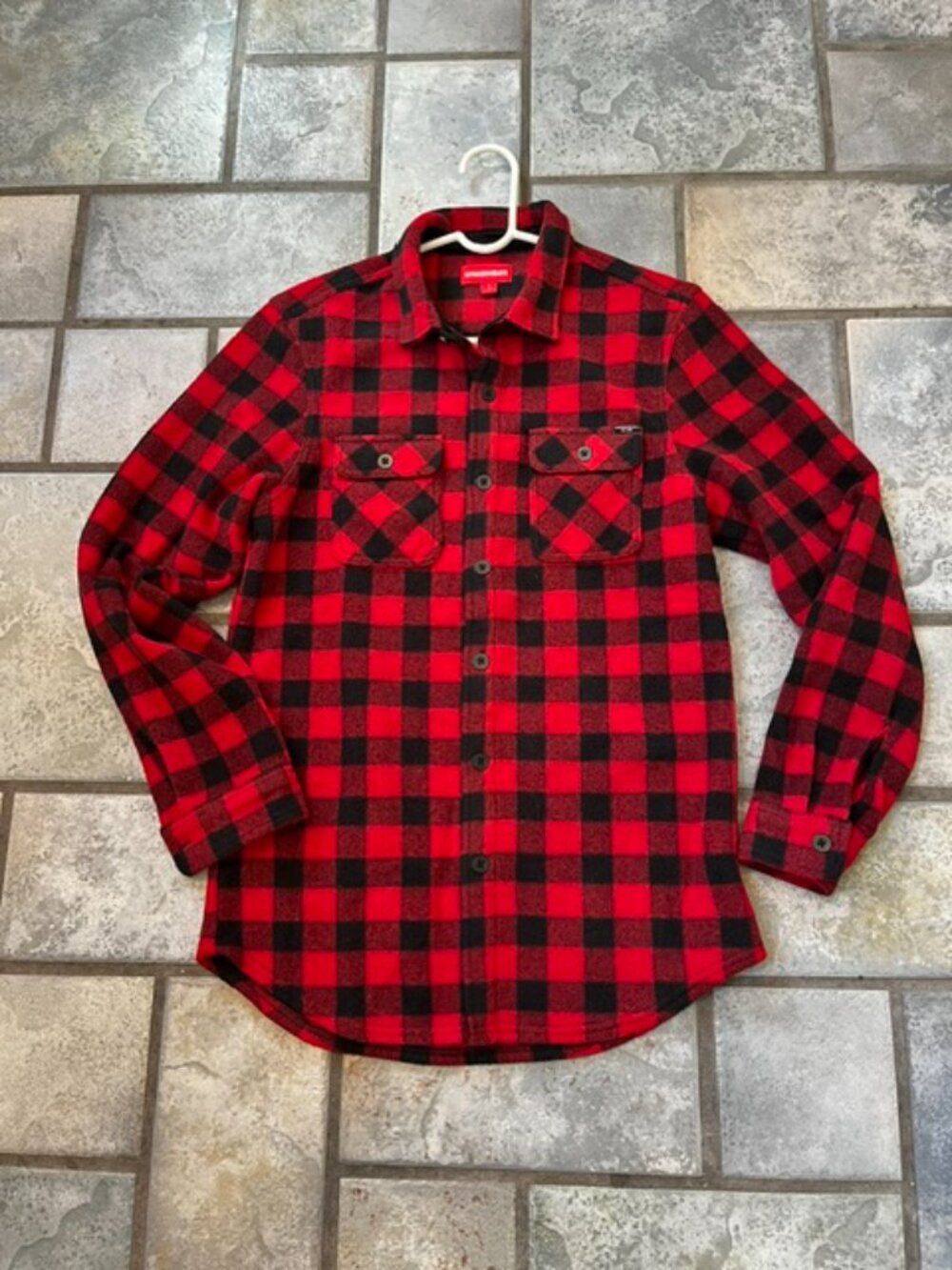 Small Men's Plaid Fleece Shirt Union Bay